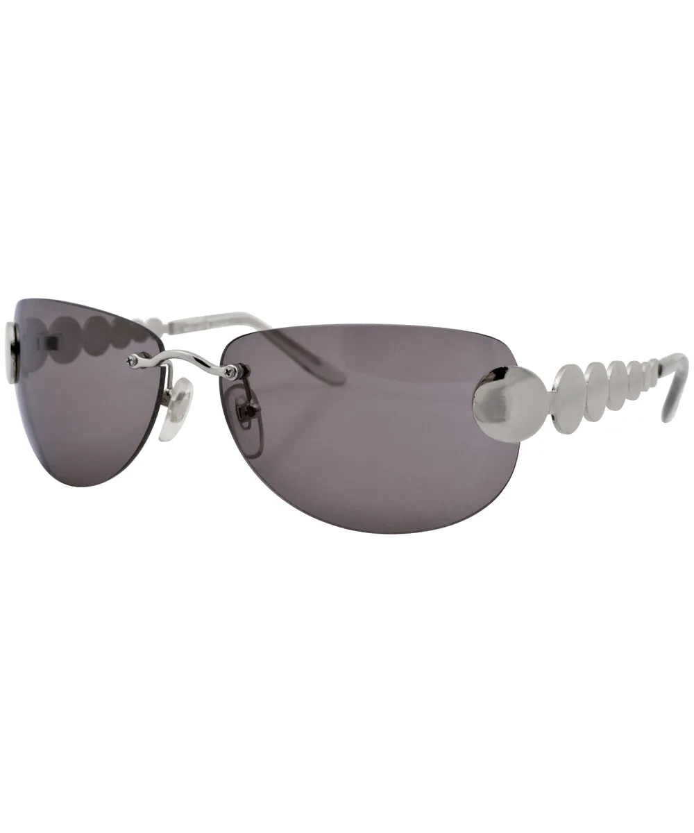 CLUELESS Smoke Rimless Sunglasses sold by Giant Vintage product image thumbnail 3
