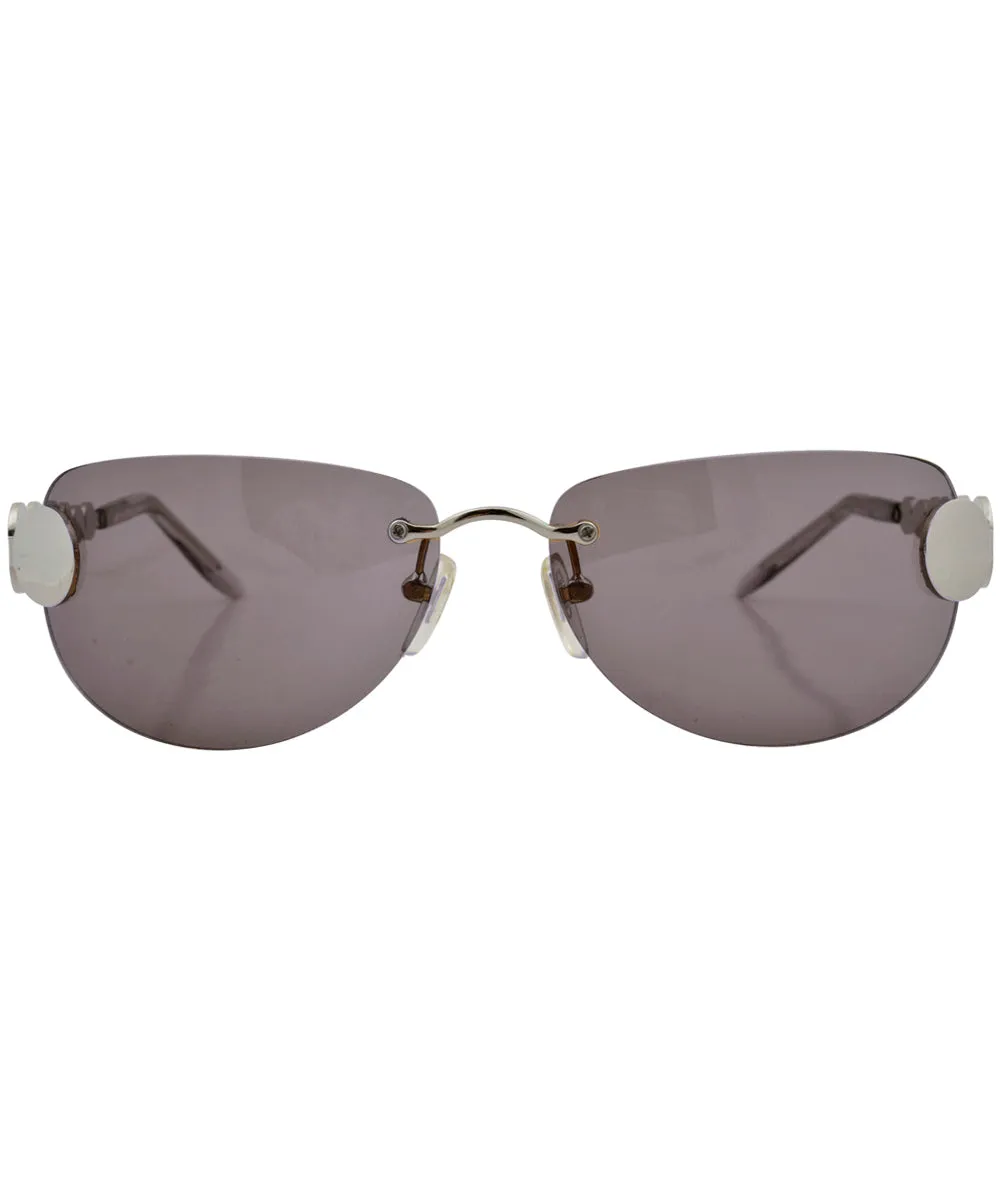 CLUELESS Smoke Rimless Sunglasses sold by Giant Vintage product image thumbnail 2