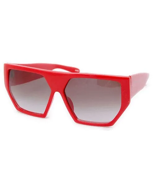 HEXY Red 80s Sunglasses sold by Giant Vintage product image thumbnail 2