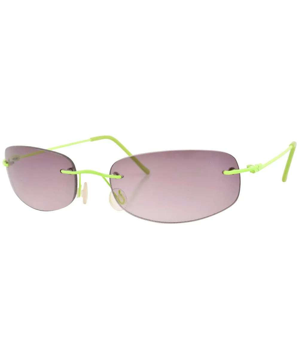 FRUITIES Green Rimless Sunglasses sold by Giant Vintage product image thumbnail 2