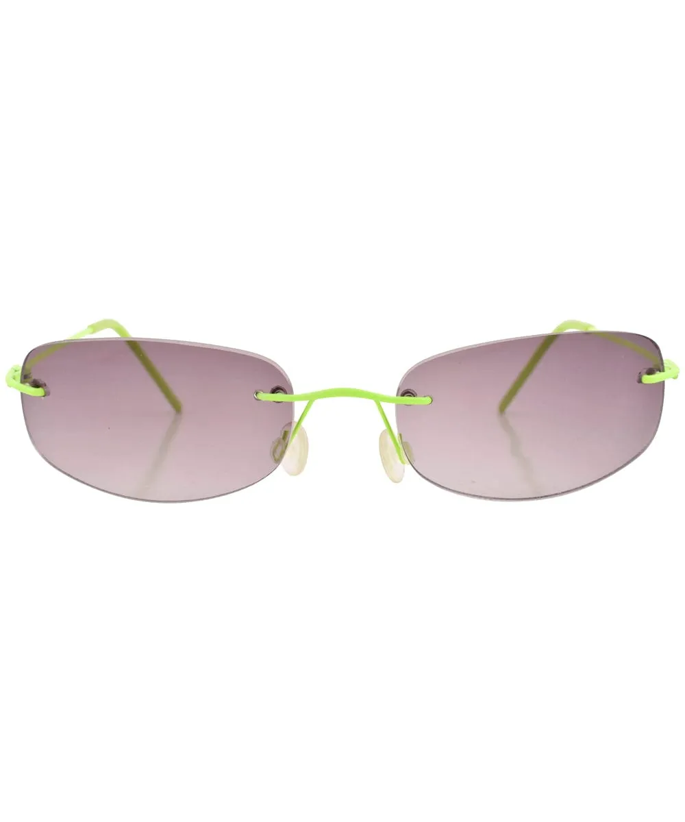 FRUITIES Green Rimless Sunglasses sold by Giant Vintage product image thumbnail 3