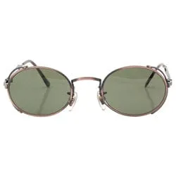 HARRIS Copper Oval Sunglasses sold by Giant Vintage