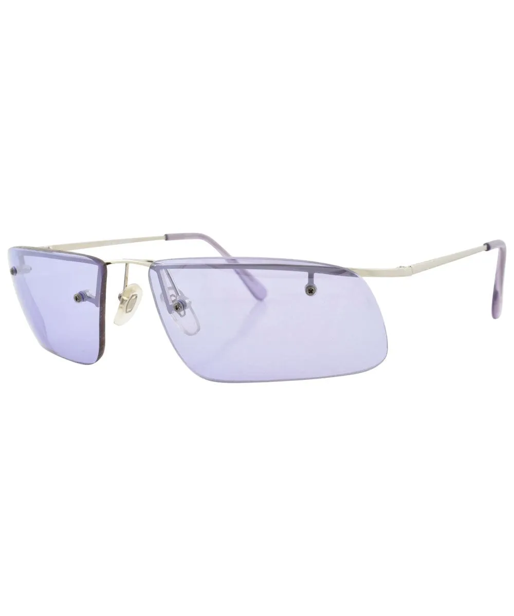 PECKER Purple Rimless Sunglasses sold by Giant Vintage product image thumbnail 2