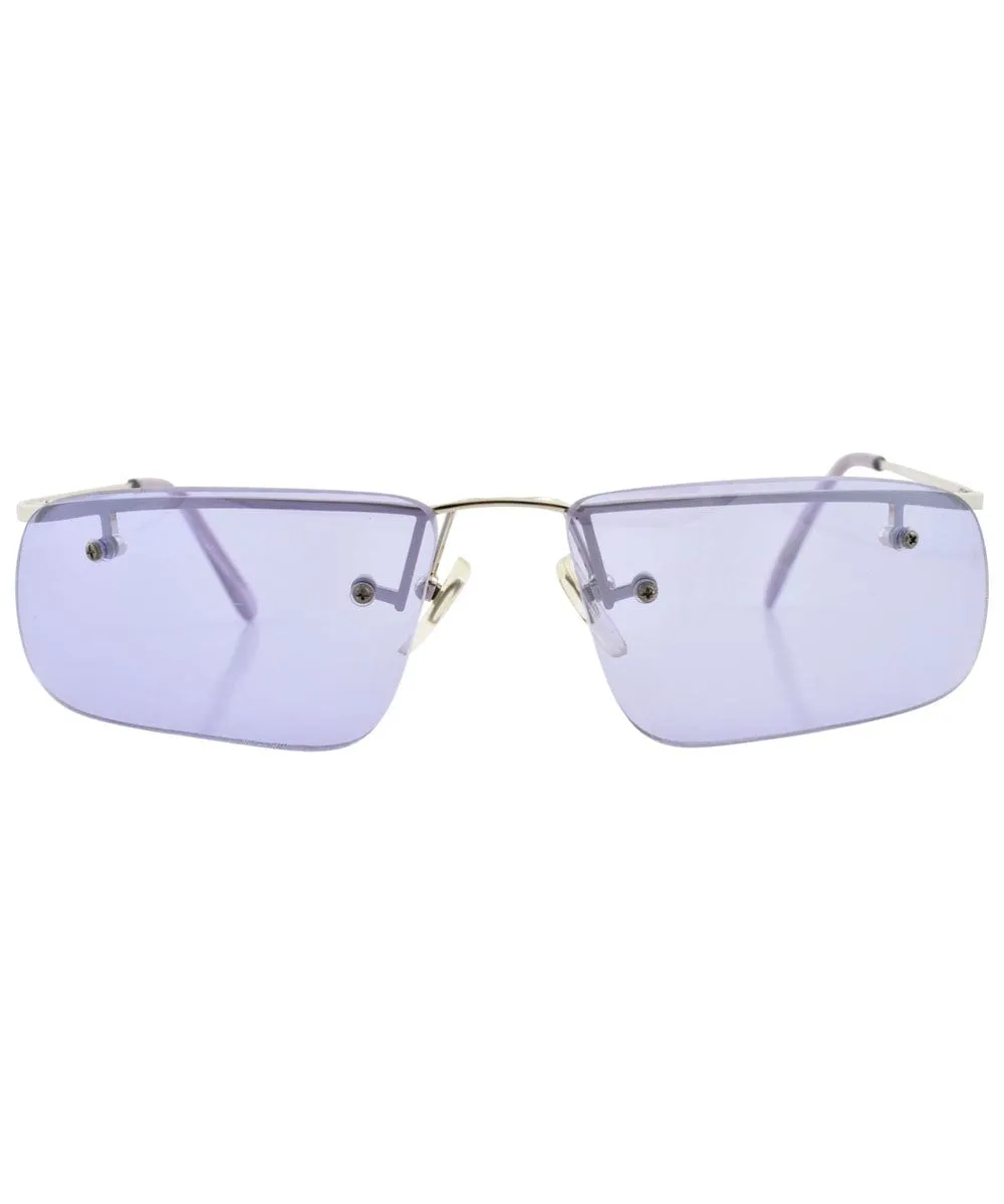 PECKER Purple Rimless Sunglasses sold by Giant Vintage product image thumbnail 3