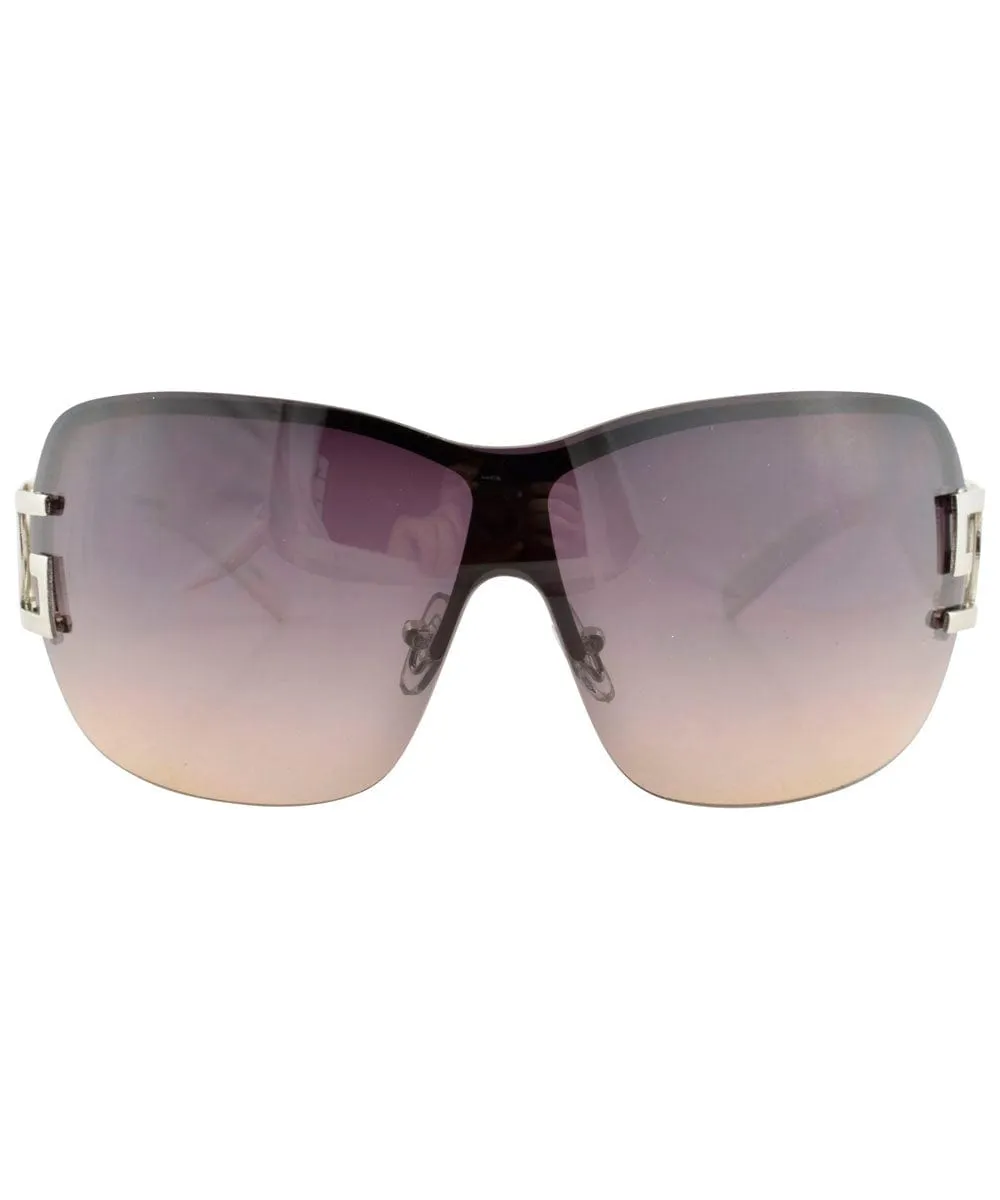 LETHAL White/Smoke Rimless Sunglasses sold by Giant Vintage product image thumbnail 3