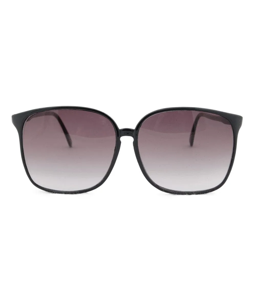 BONNIE Black 80s Sunglasses sold by Giant Vintage product image thumbnail 3