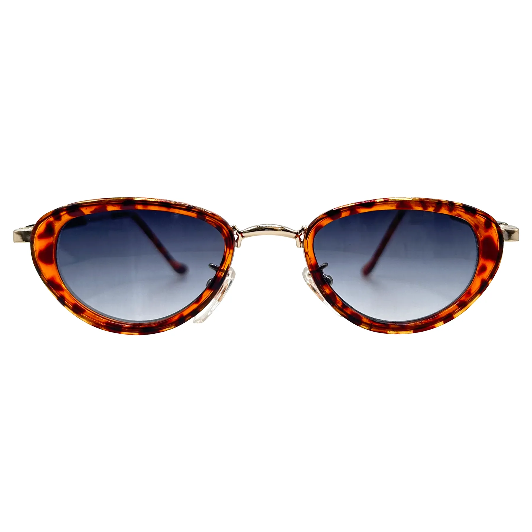 WILDE Oval Tortoise/Smoke Sunglasses | Small Fit sold by Giant Vintage