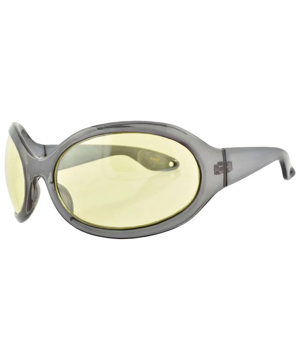 SIXTY SEVEN Smoke/Yellow 90s Sunglasses sold by Giant Vintage product image thumbnail 3