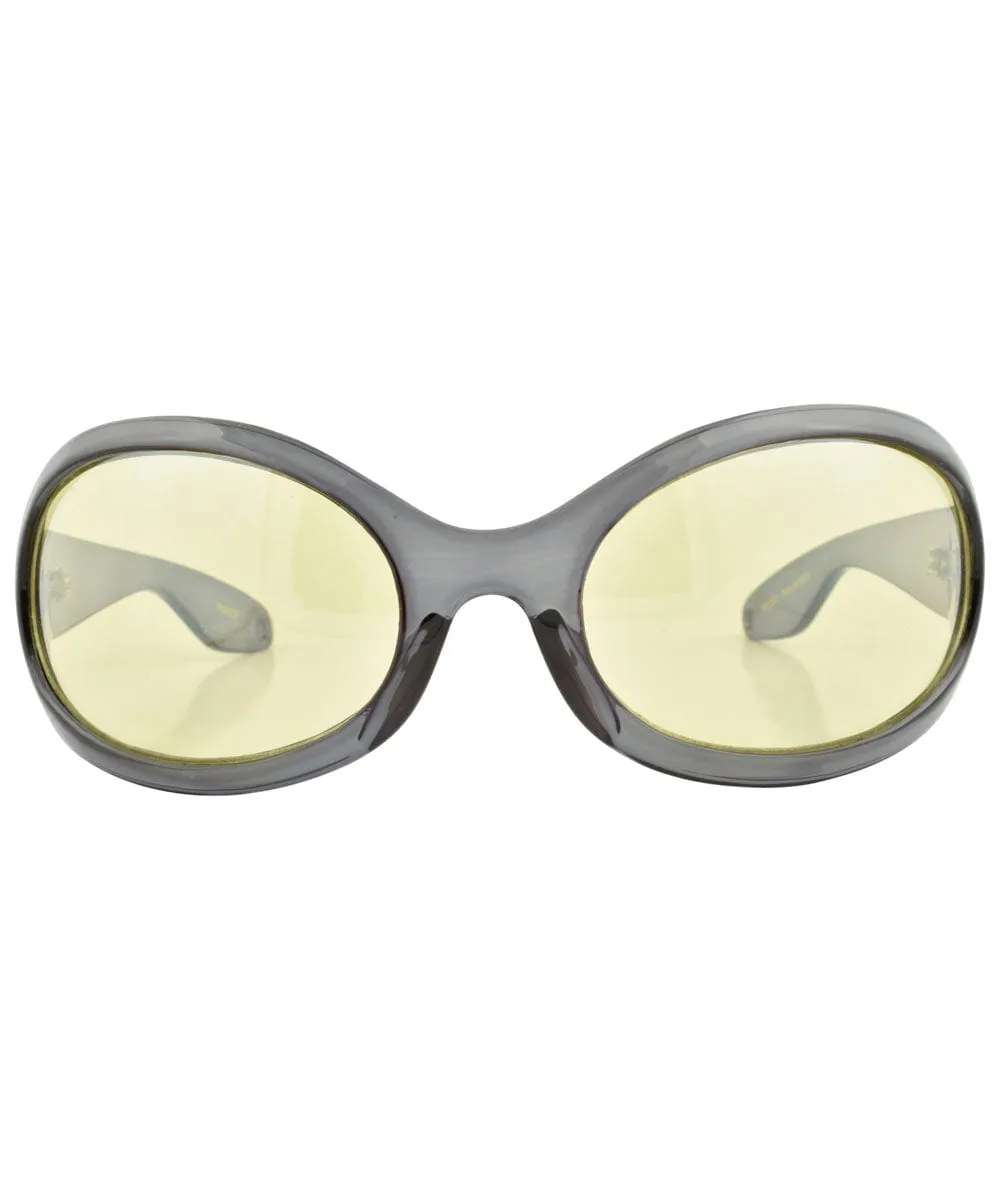 SIXTY SEVEN Smoke/Yellow 90s Sunglasses sold by Giant Vintage product image thumbnail 2
