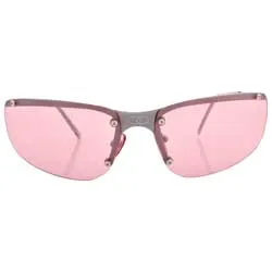 DOUBLE Pink Rimless Sunglasses sold by Giant Vintage