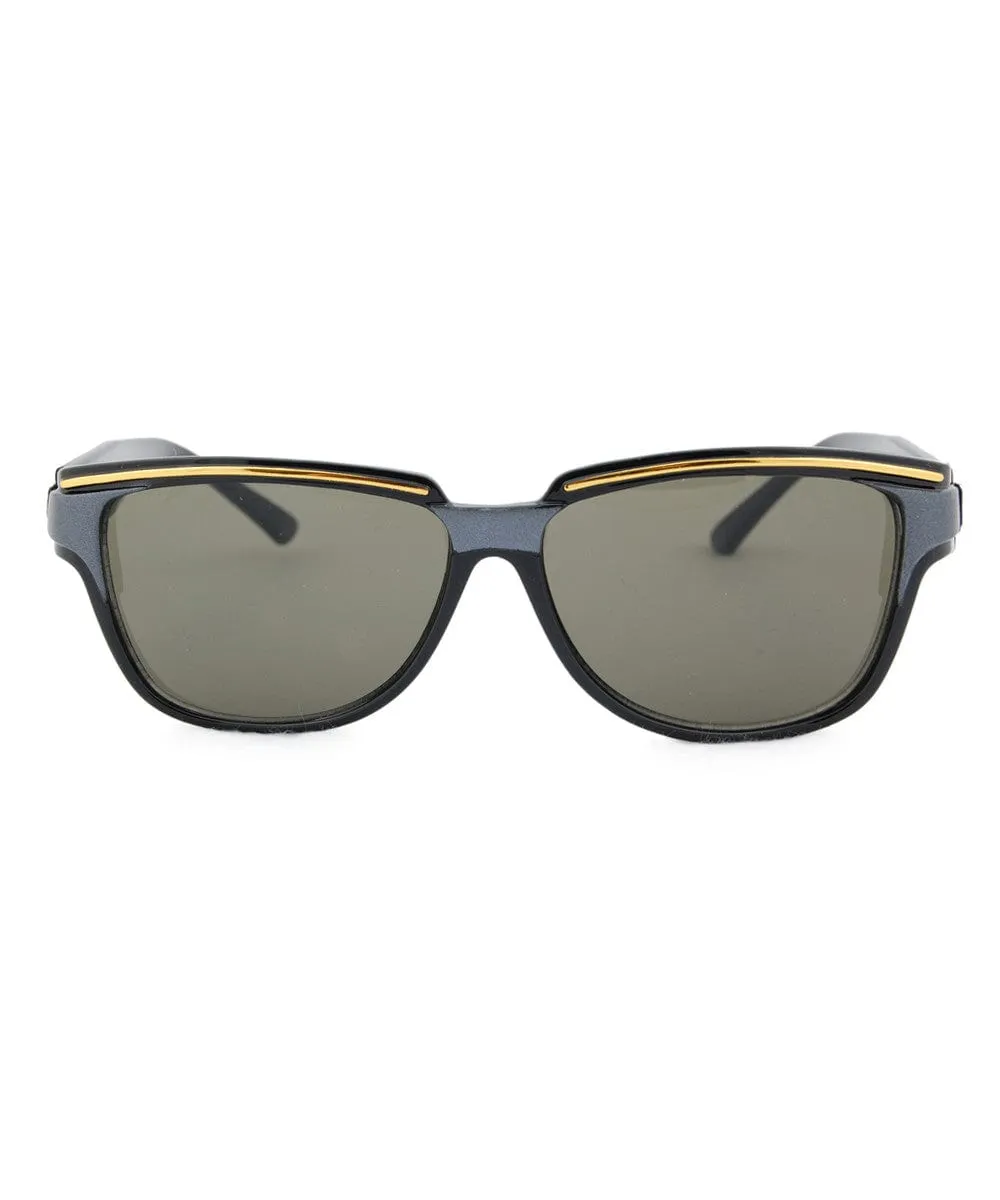 DUKE Charcoal 80s Sunglasses sold by Giant Vintage product image thumbnail 3