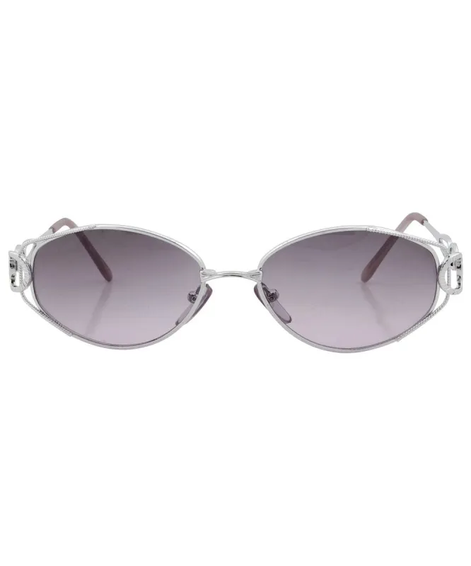 GOMEZ Silver/Smoke Indie Sunglasses sold by Giant Vintage