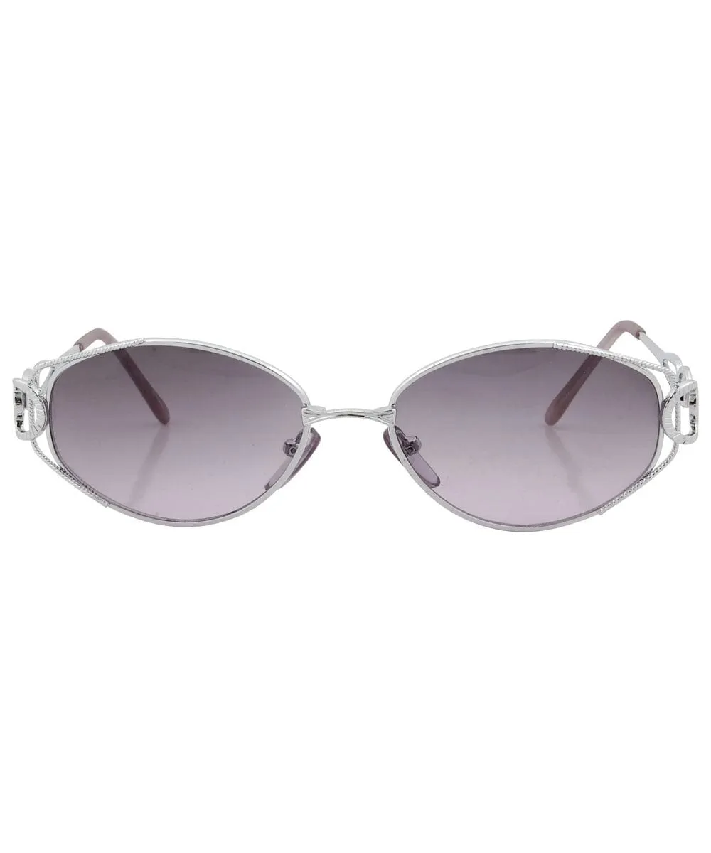 GOMEZ Silver/Smoke Indie Sunglasses sold by Giant Vintage