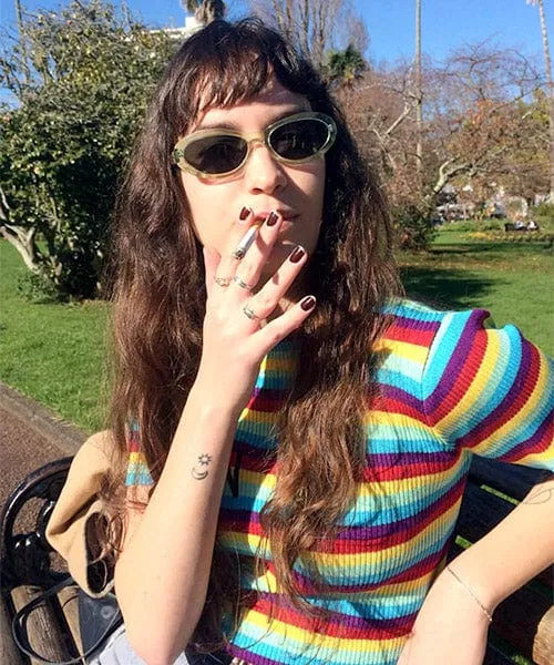 PARKER Crystal Green Cat-Eye Sunglasses sold by Giant Vintage product image thumbnail 3