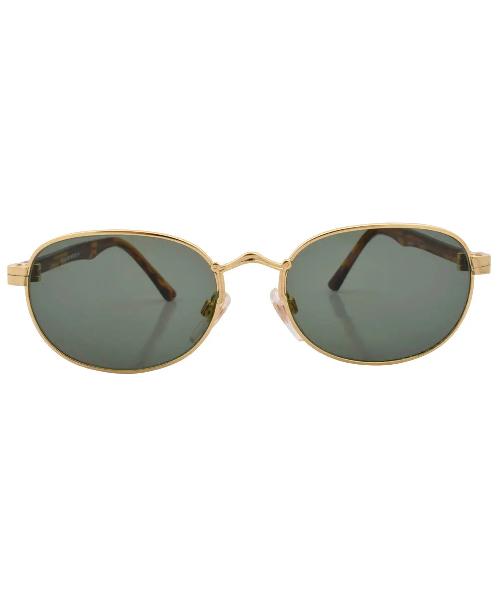 CREST Gold Square Sunglasses sold by Giant Vintage product image thumbnail 3