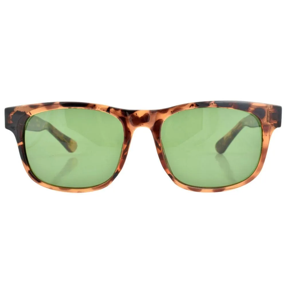 CHET Matte Demi/Green Classic Sunglasses sold by Giant Vintage