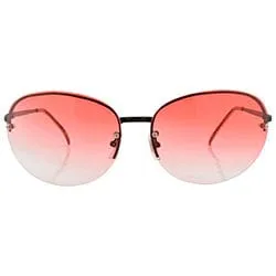 FACE Red Rimless Sunglasses sold by Giant Vintage
