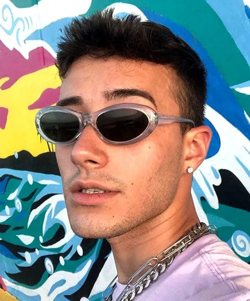 PARKER Crystal Blue Cat-Eye Sunglasses sold by Giant Vintage product image thumbnail 3