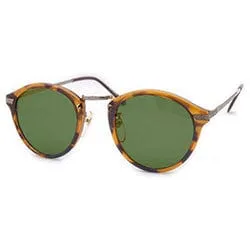 DURHAM Demi/Green Classic Sunglasses sold by Giant Vintage