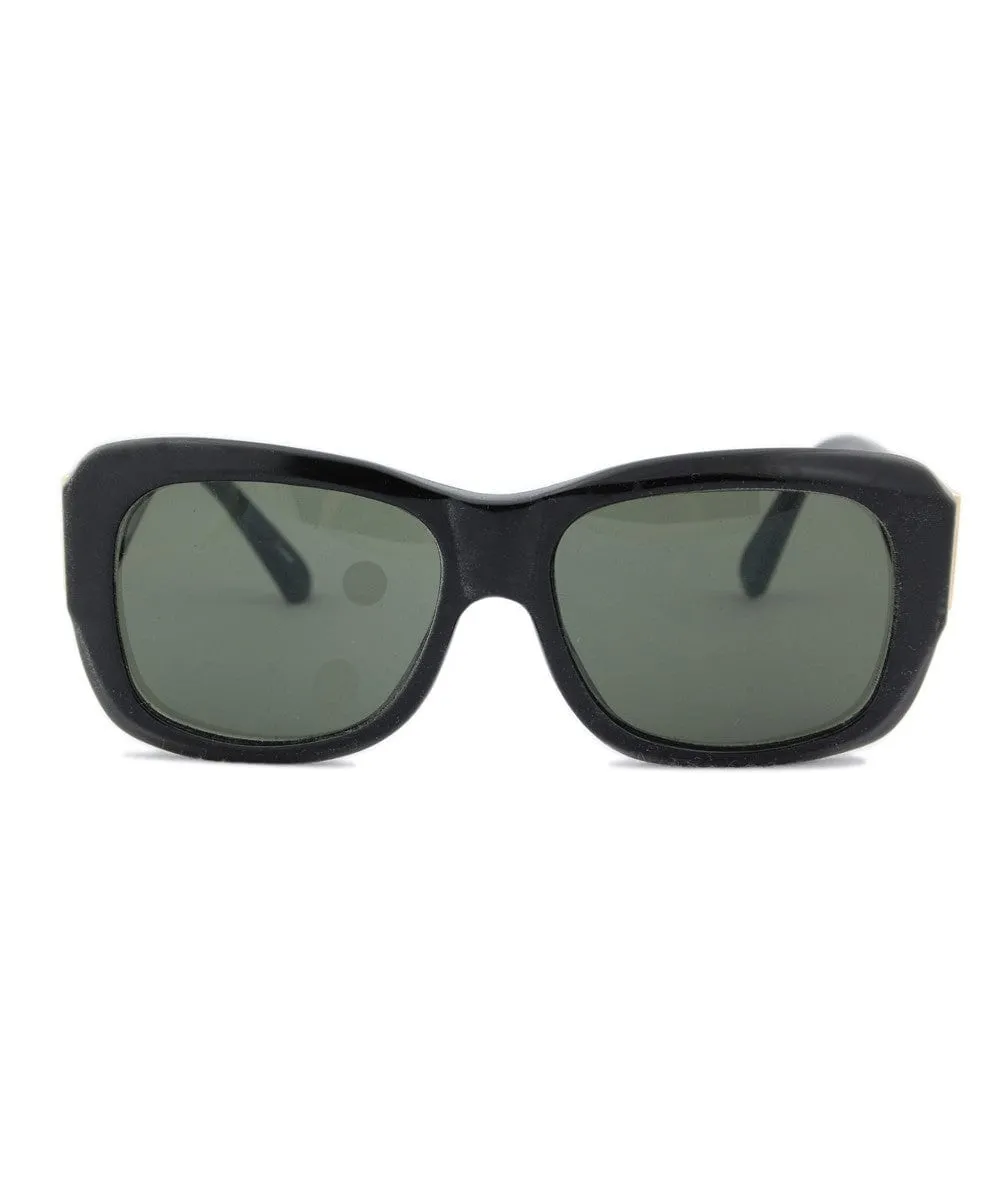 EGO Black Square Sunglasses sold by Giant Vintage product image thumbnail 3