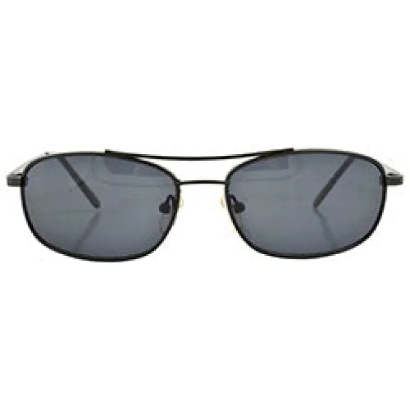 RENO Black/Super Dark Square Sunglasses sold by Giant Vintage