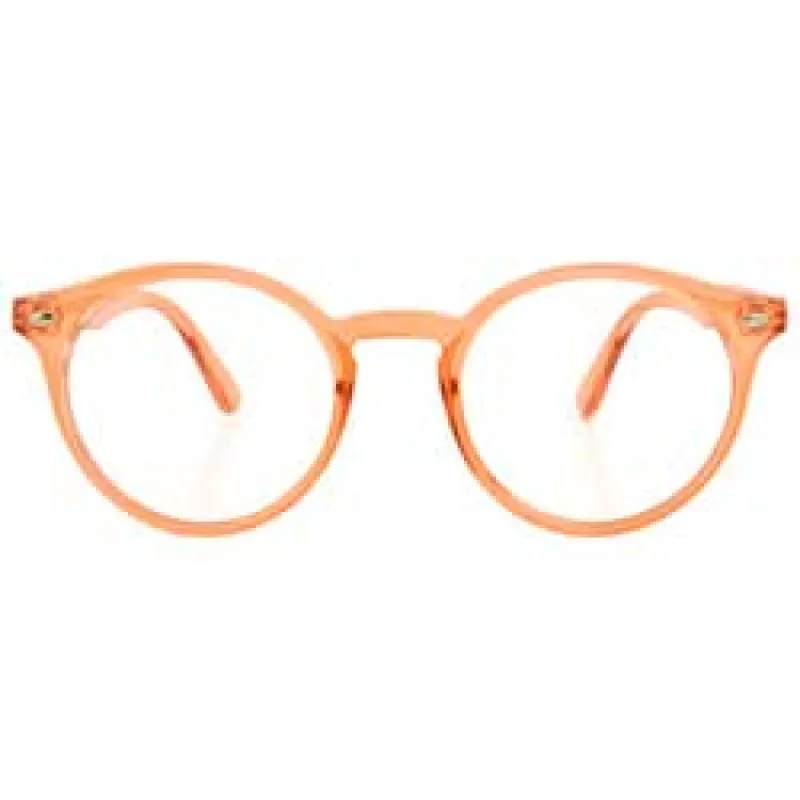 RUSKIN Orange Classic Clear Glasses sold by Giant Vintage