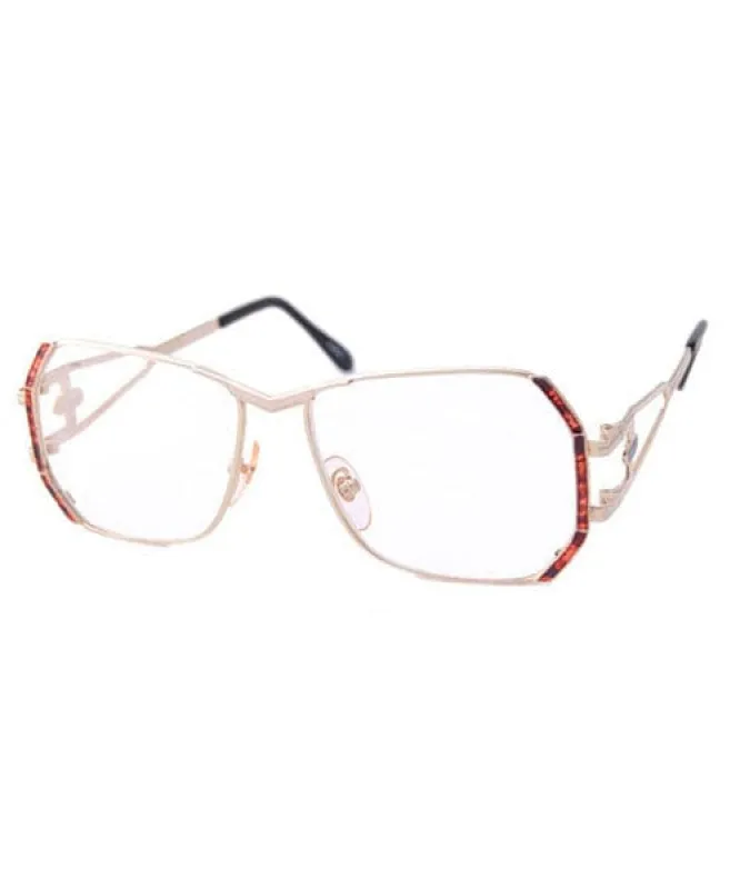 BUTTERS Gold Clear Hip-Hop Glasses sold by Giant Vintage