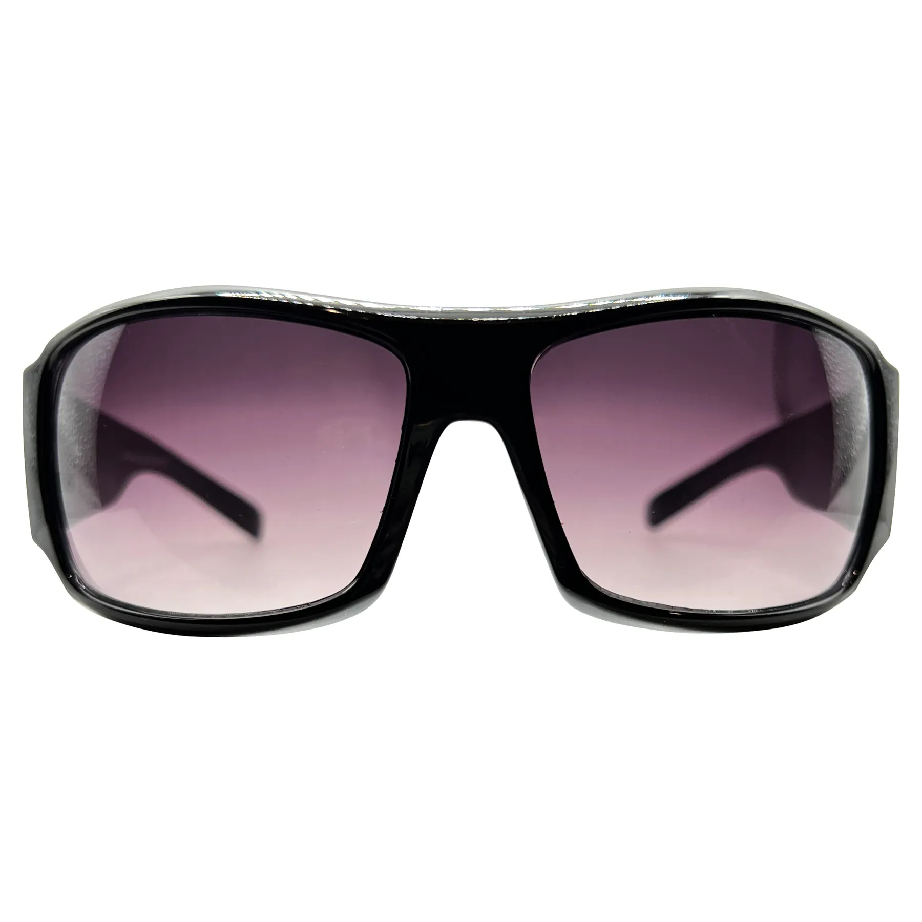 TATTED BEDAZZLED Sporty Y2K Tattoo Art Sunglasses: Black/Smoke Flame Skull sold by Giant Vintage product image thumbnail 3