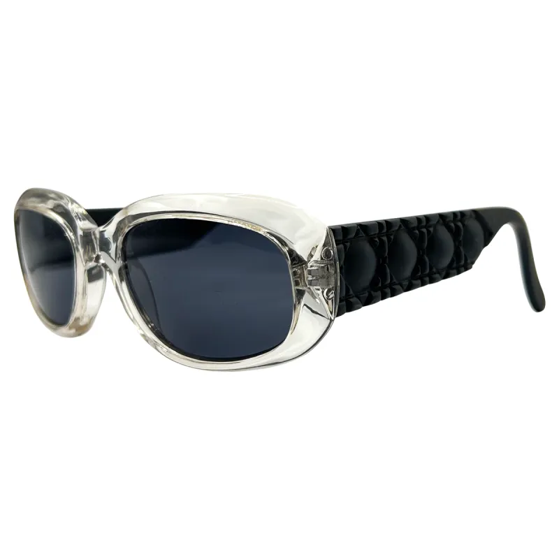 RAVE-UP Crystal/Super Dark Mod Square Sunglasses sold by Giant Vintage