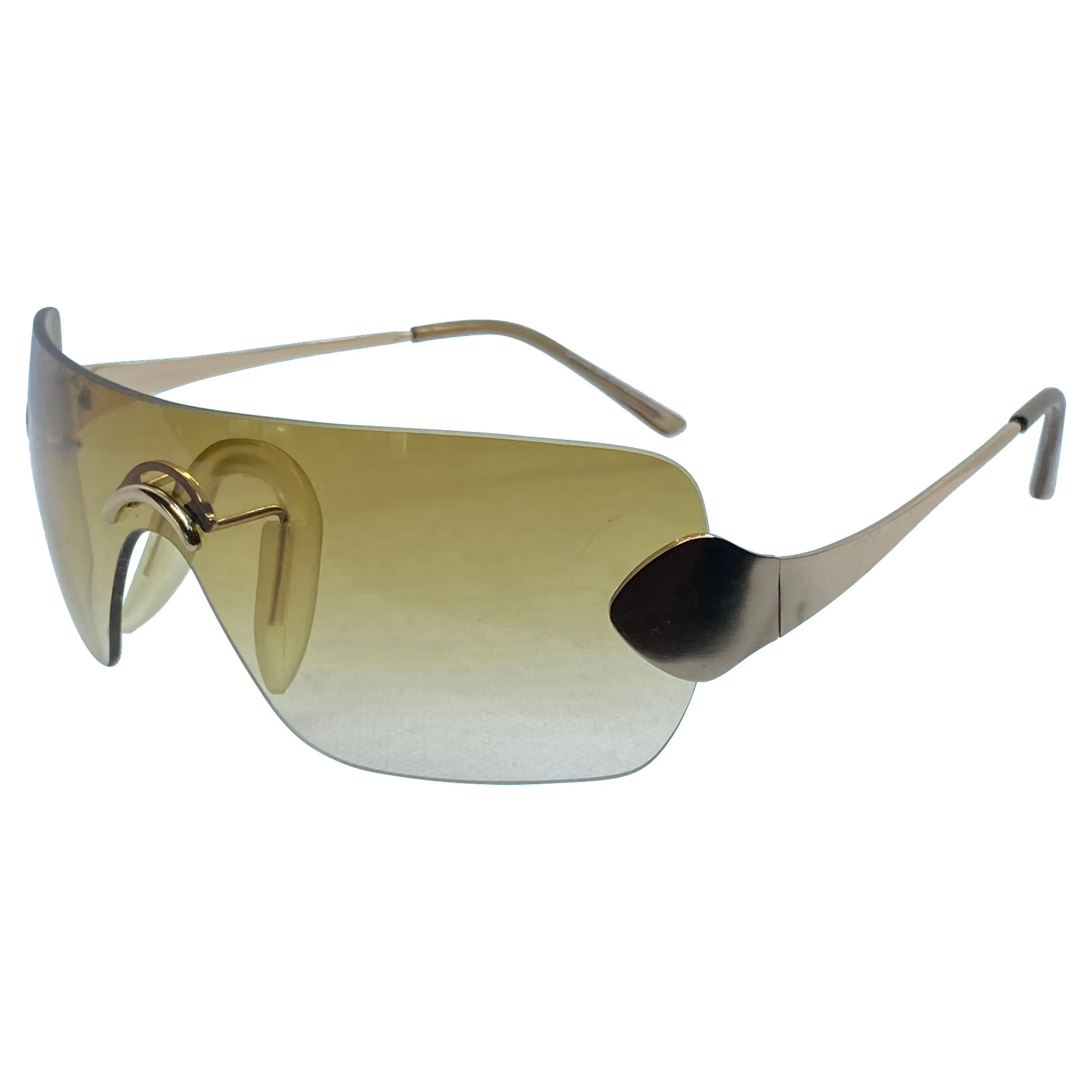 TONER Amber Y2K Rimless Sunglasses sold by Giant Vintage product image thumbnail 2