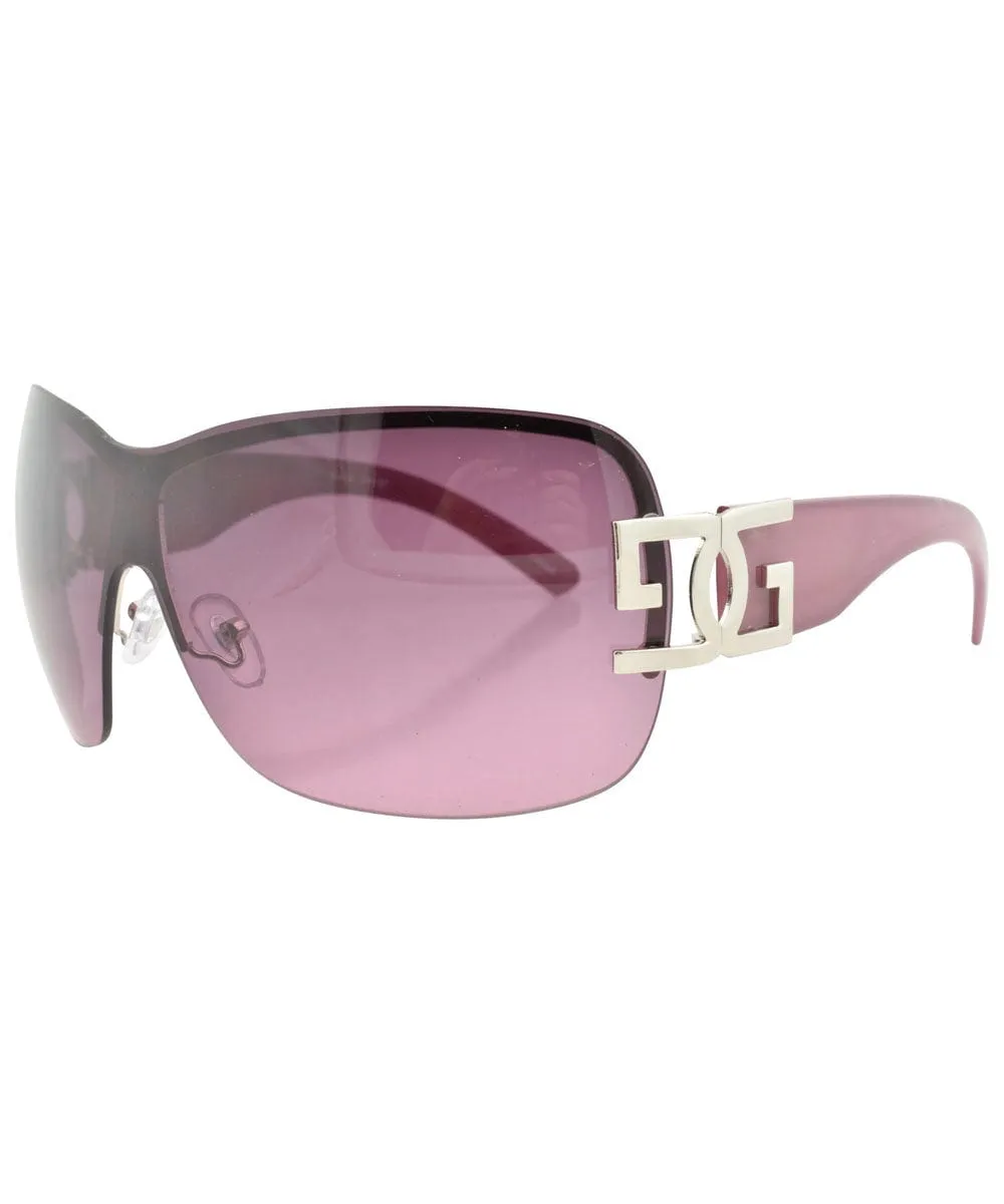 LETHAL Purple Rimless Sunglasses sold by Giant Vintage product image thumbnail 2