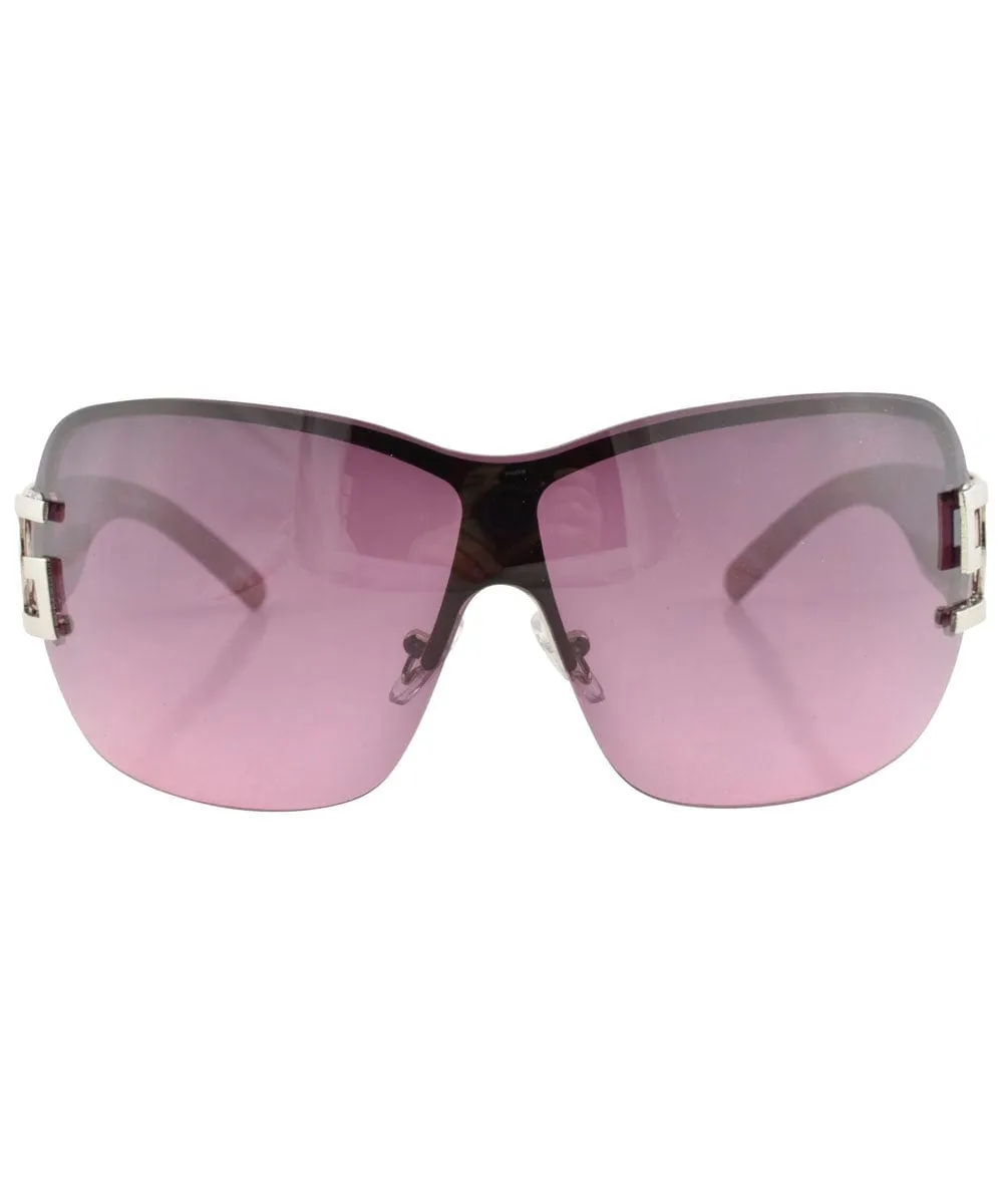 LETHAL Purple Rimless Sunglasses sold by Giant Vintage product image thumbnail 3