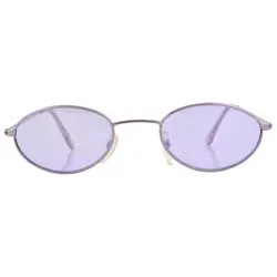 BUMP Purple Oval Sunglasses sold by Giant Vintage