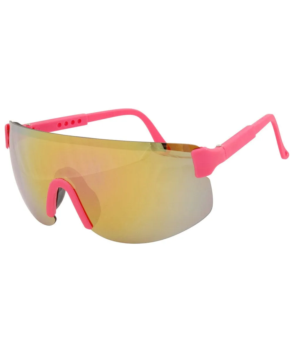 FRESH Pink Shield Sunglasses sold by Giant Vintage product image thumbnail 2