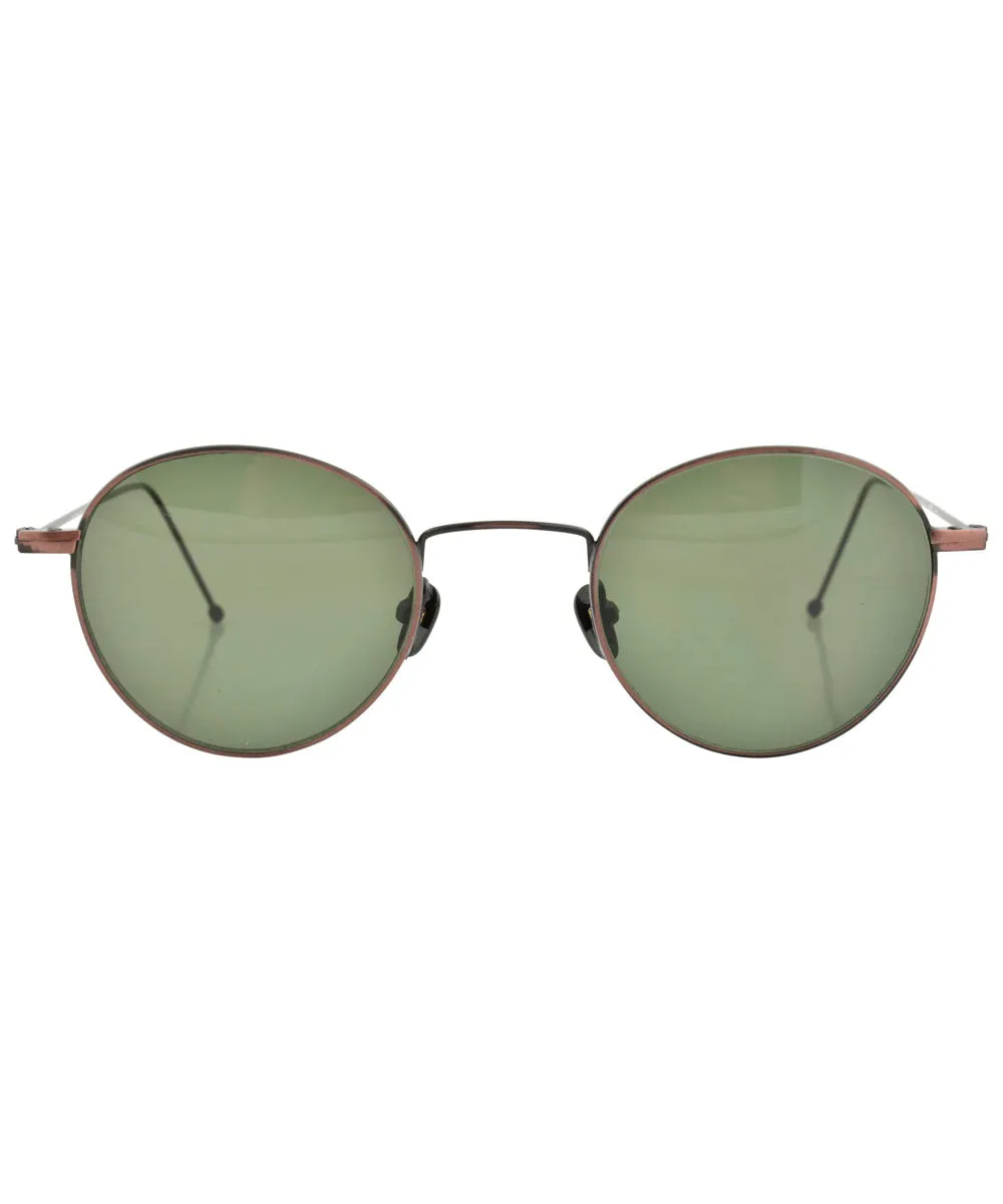 DRAFT Copper Oval Sunglasses sold by Giant Vintage product image thumbnail 3