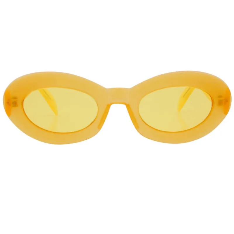 MARIGOLD Yellow/Yellow Oval Sunglasses sold by Giant Vintage