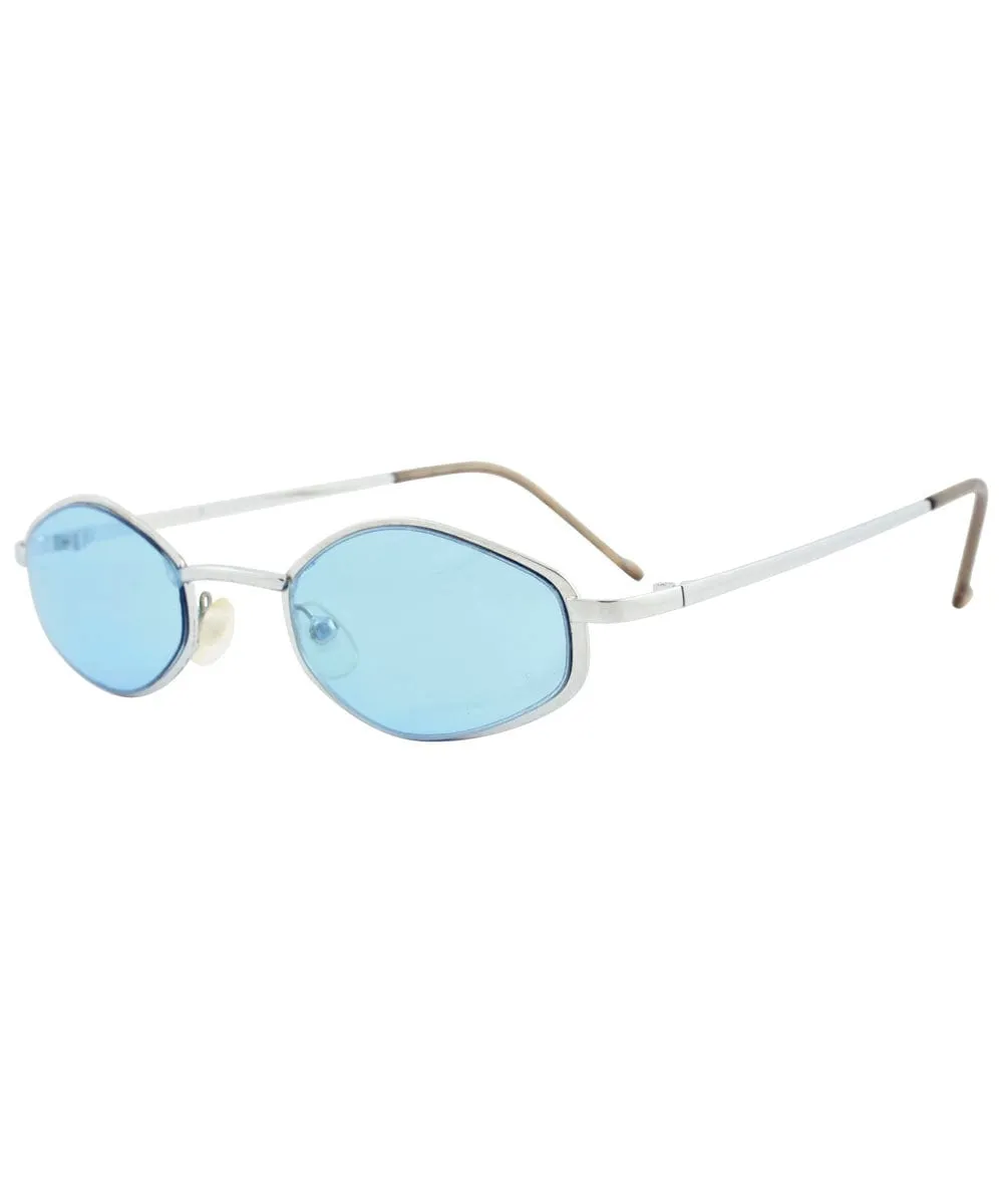 TOT Silver/Blue Micro-Diamond Sunglasses sold by Giant Vintage product image thumbnail 2
