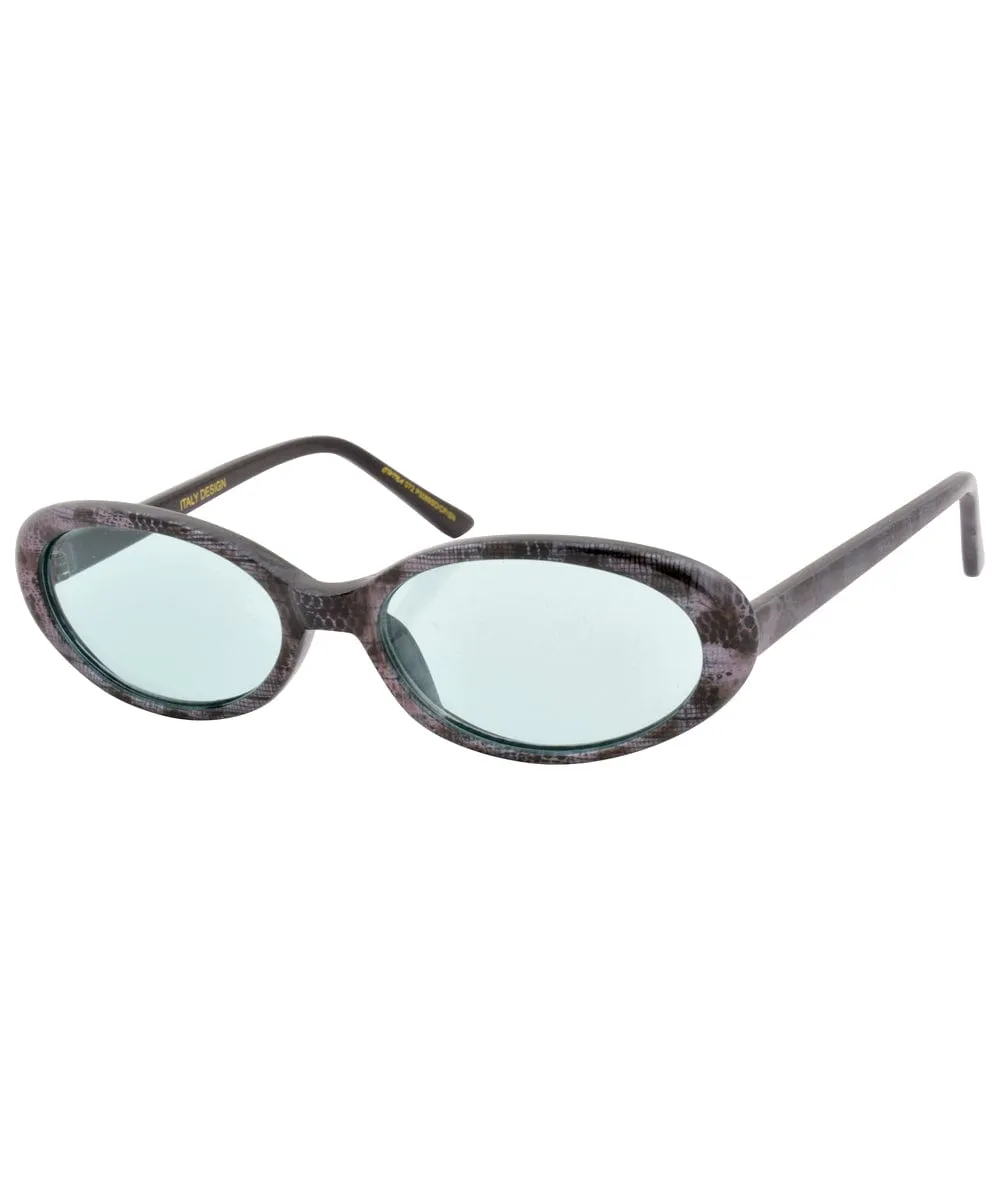 DINKY Green Oval Sunglasses sold by Giant Vintage product image thumbnail 2