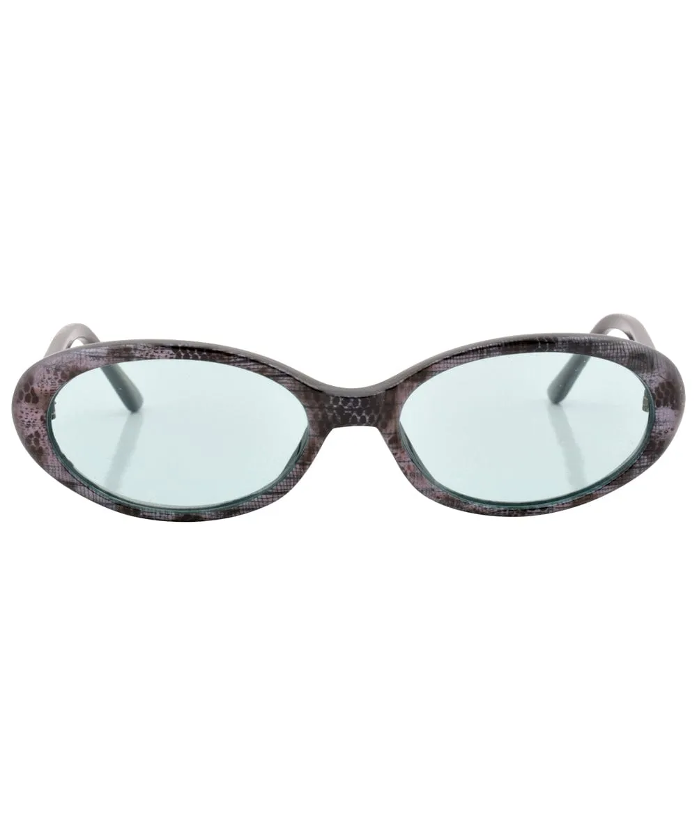 DINKY Green Oval Sunglasses sold by Giant Vintage product image thumbnail 3