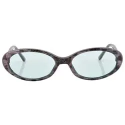 DINKY Green Oval Sunglasses sold by Giant Vintage