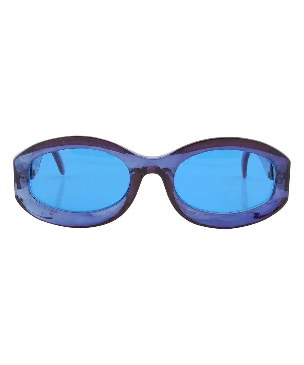 KIKA Blue 90s Sunglasses sold by Giant Vintage product image thumbnail 3