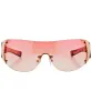 BOMB Pink Shield Sunglasses sold by Giant Vintage