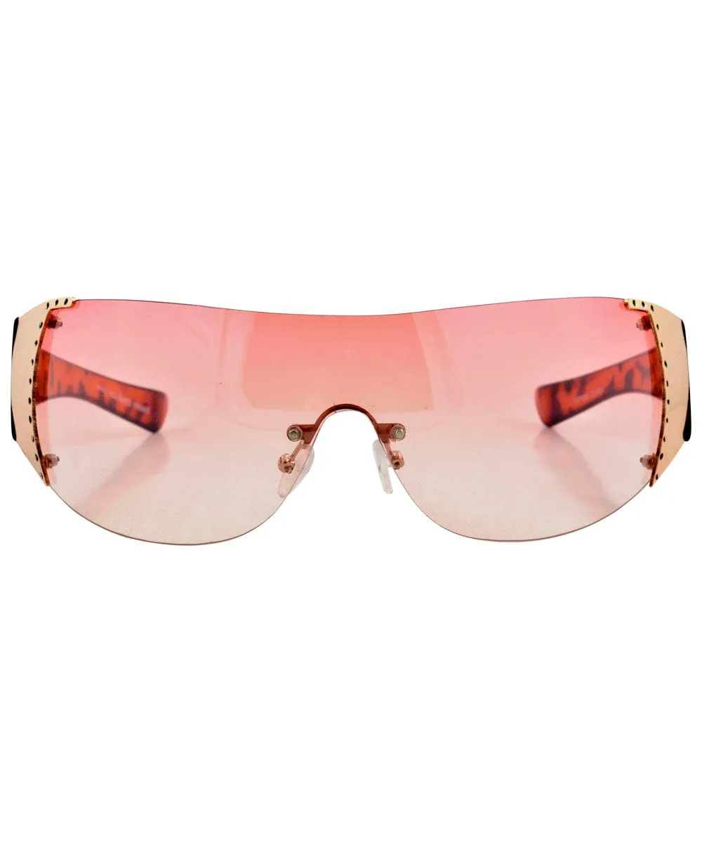 BOMB Pink Shield Sunglasses sold by Giant Vintage product image thumbnail 2
