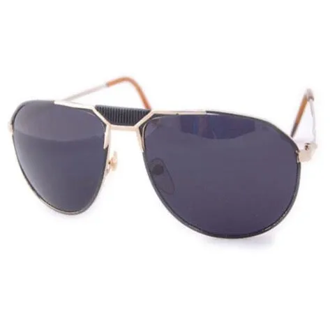 BUILT Gold/Black Aviator Sunglasses sold by Giant Vintage