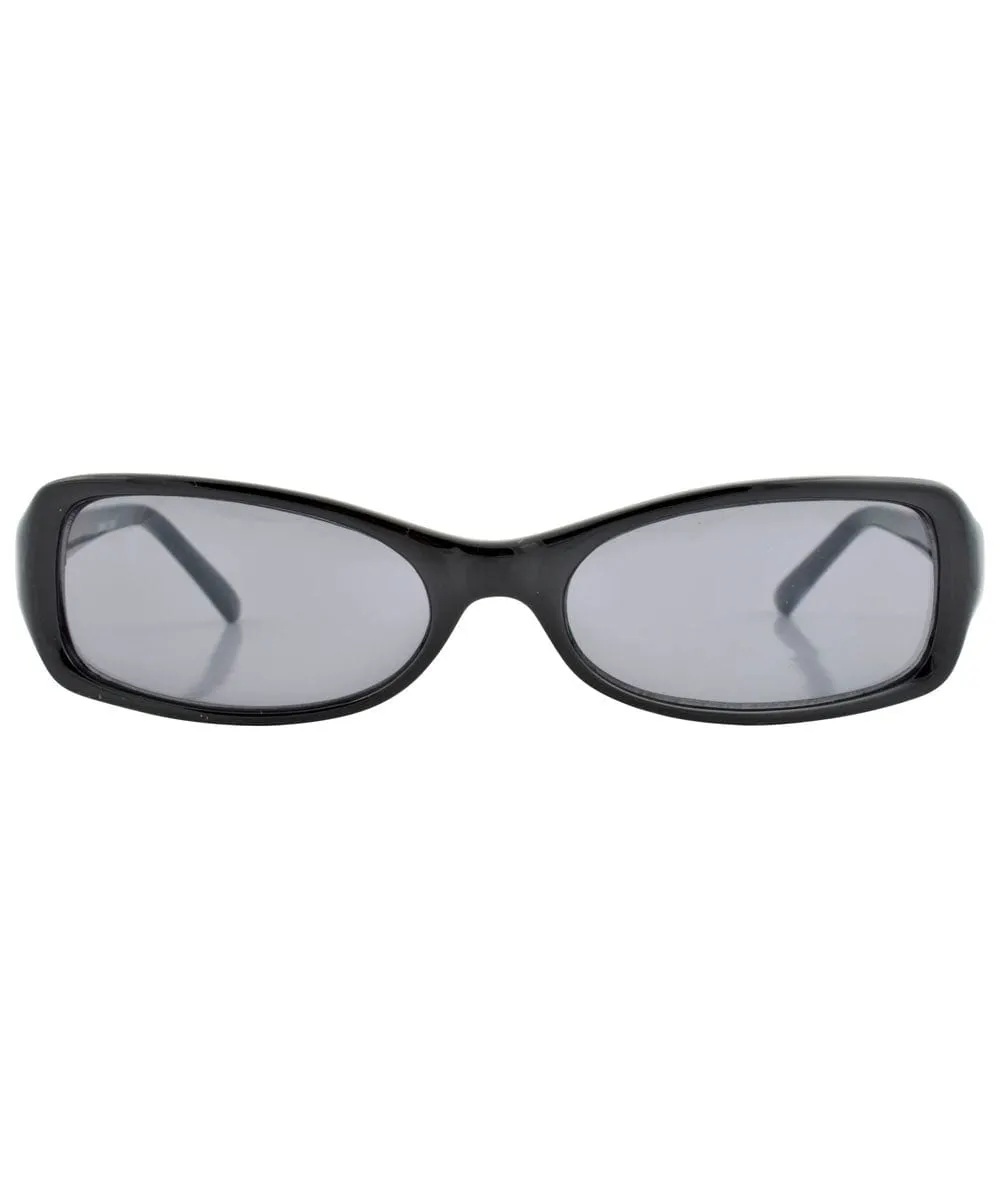 ITCHIN' Black/Smoke Square Sunglasses sold by Giant Vintage product image thumbnail 2