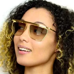 MEDALLION Gold/Amber sold by Giant Vintage