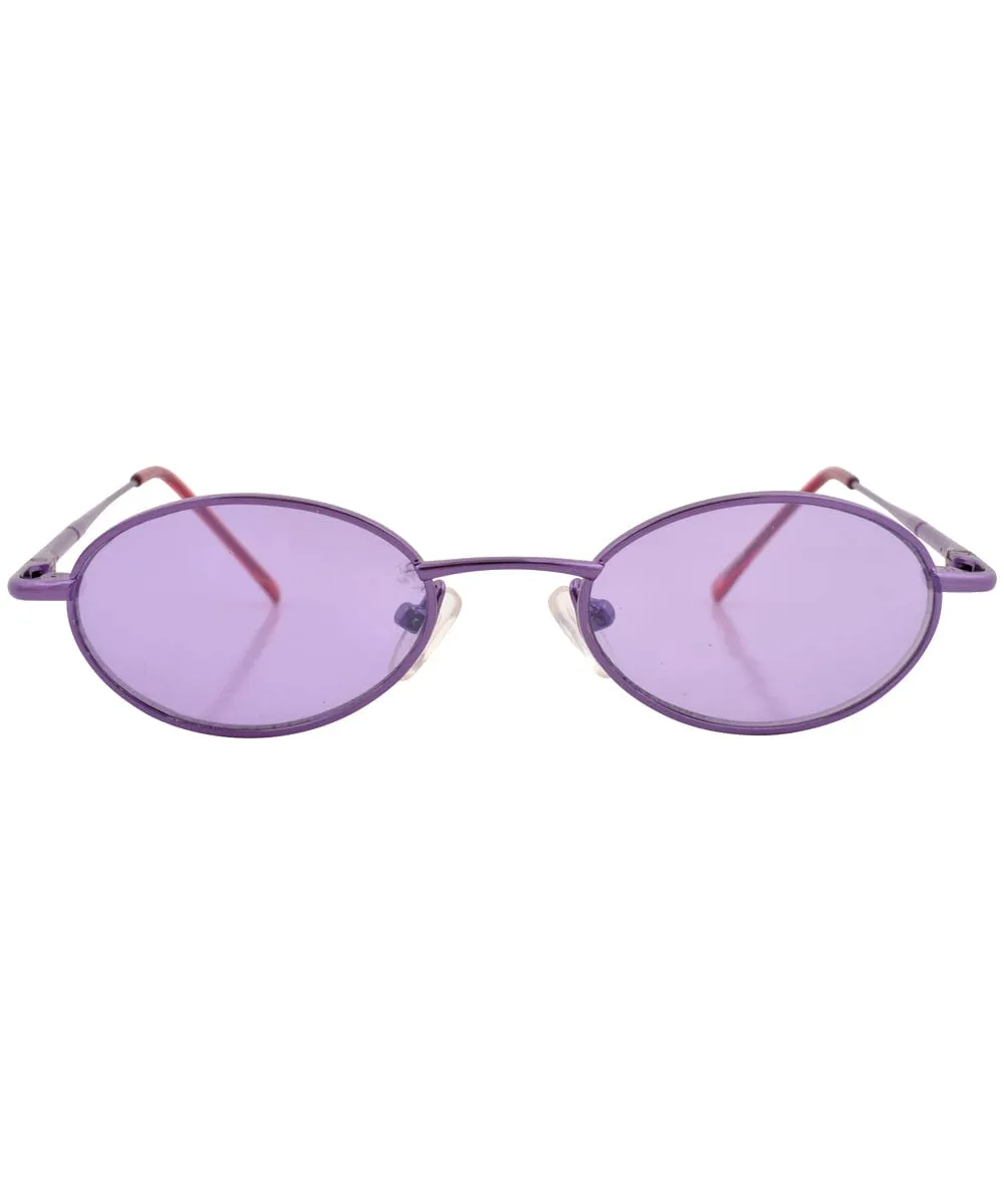 ROAR Purple Micro Oval Sunglasses sold by Giant Vintage product image thumbnail 3