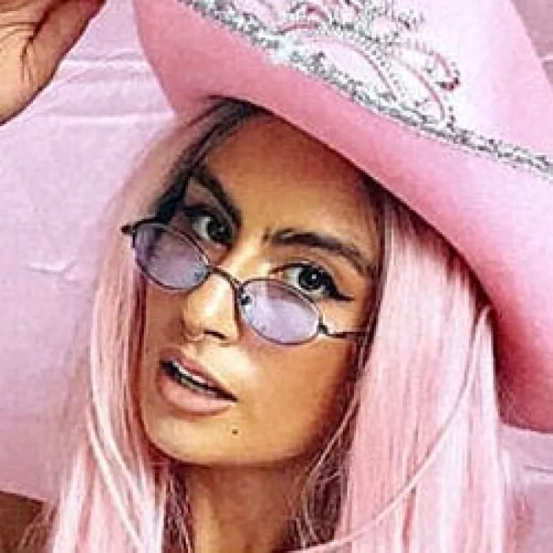 ROAR Purple Micro Oval Sunglasses sold by Giant Vintage