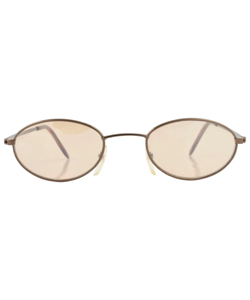 BUMP Brown Oval Sunglasses sold by Giant Vintage product image thumbnail 3