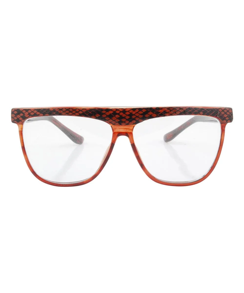 SLINK Demi/Brown Clear Glasses sold by Giant Vintage product image thumbnail 3